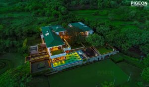 drone photo of real estate property