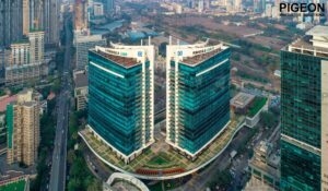 drone aerial photograph for real estate