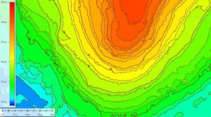 Contour Lines of agricultural land