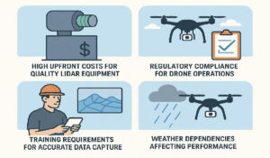 challenges in lidar drone survey