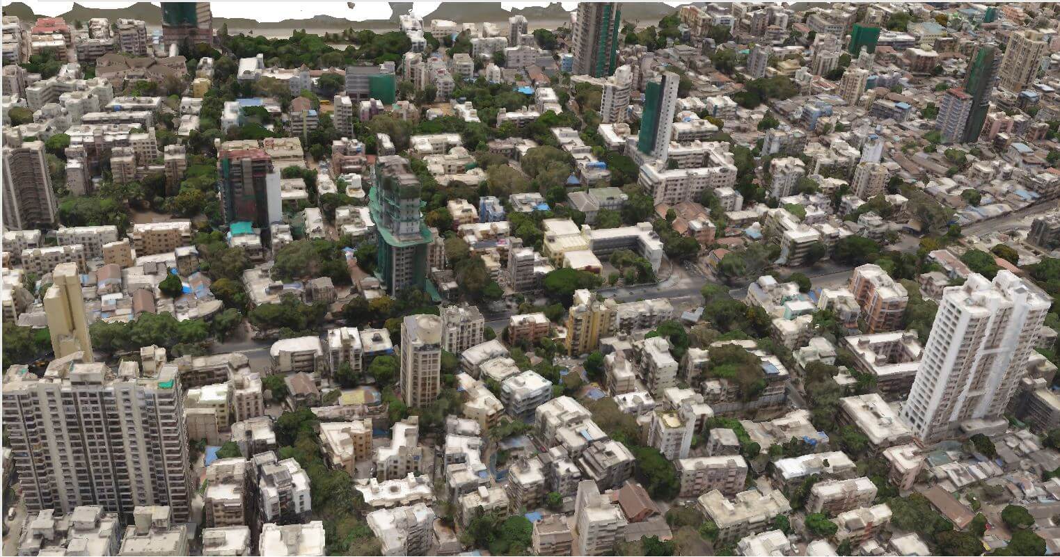 3D model of an urban area