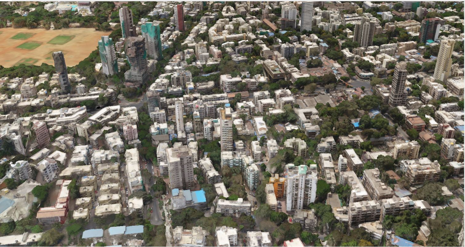 3D model of urban area